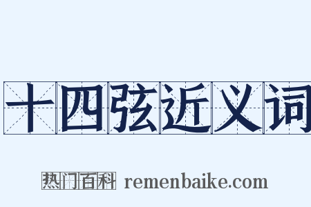 十四弦近义词是什么意思的图片